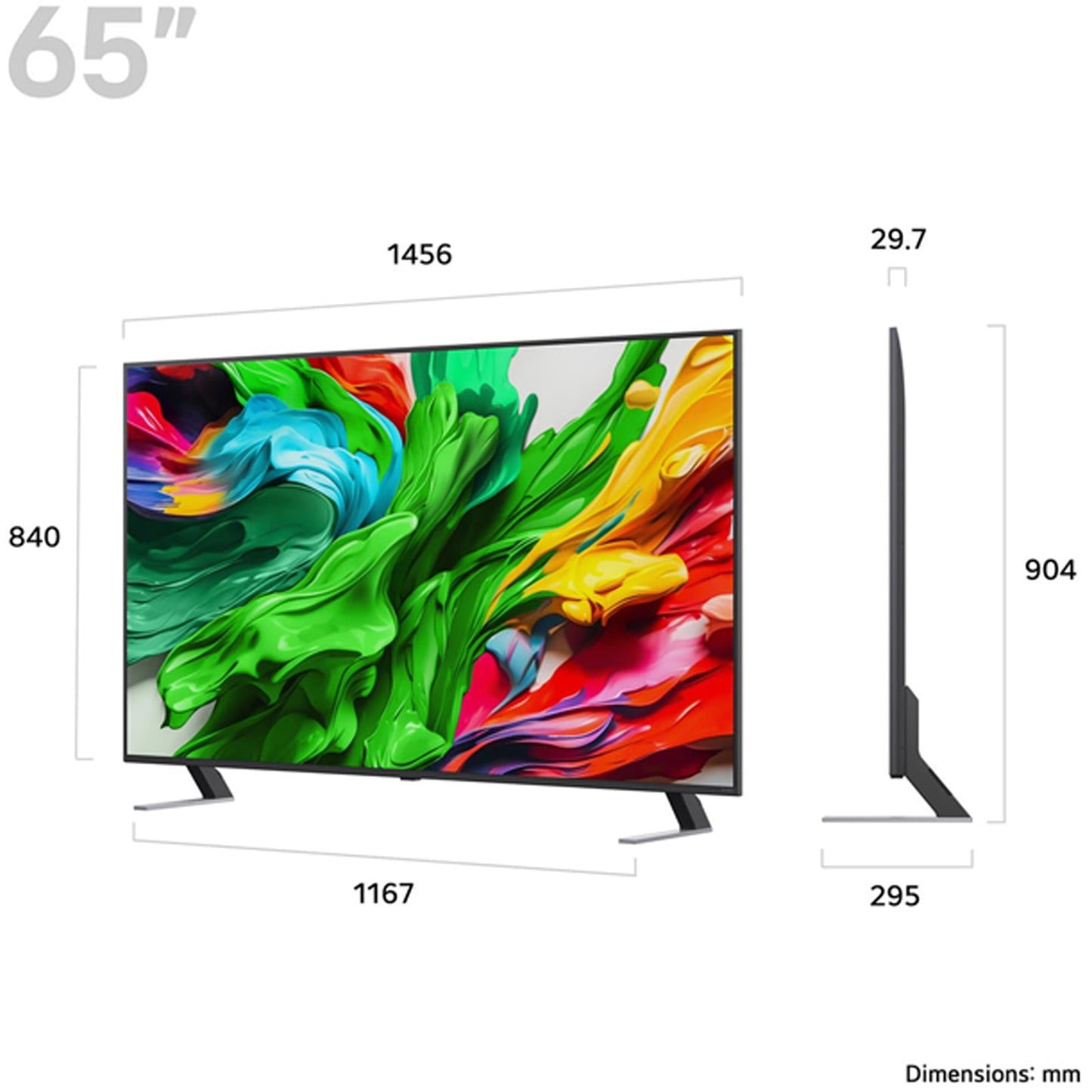 LG 65QNED85A6C 65 Inch QNED evo AI QNED85 HDR 4K Ultra HD Smart TV 2025