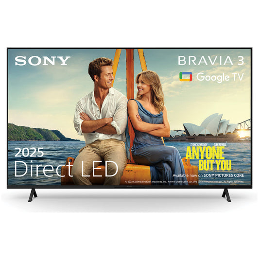 Sony K43S38BP 43 Inch Bravia 3 LED 4K Ultra HD HDR Smart Google TV 2025