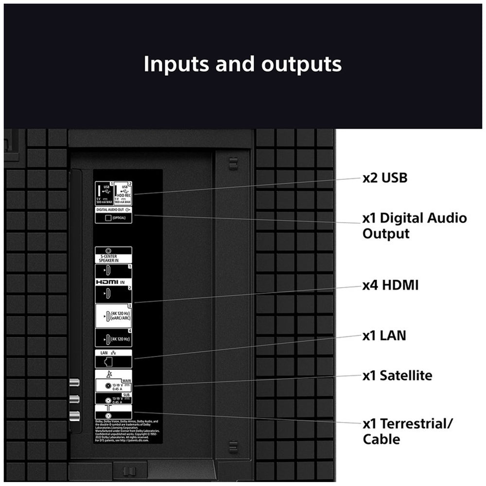 Sony K43S38BP 43 Inch Bravia 3 LED 4K Ultra HD HDR Smart Google TV 2025