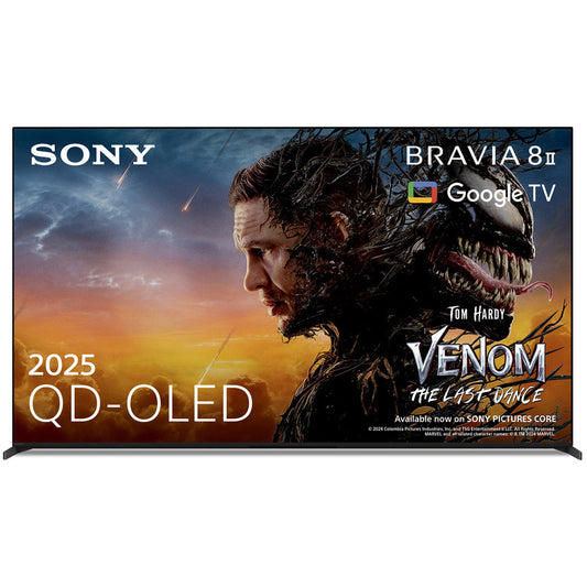 Sony K65XR8M25B 65 Inch BRAVIA 8 II QD-OLED 4K Ultra HDR Smart Google TV 2025