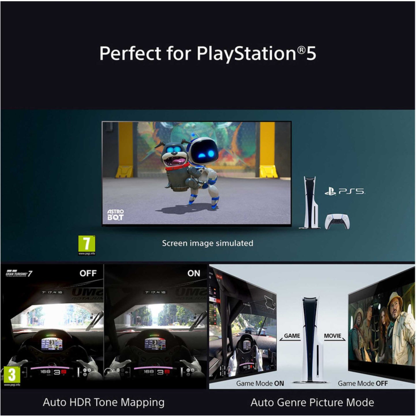 Sony K75S38B 75 Inch Bravia 3 LED 4K Ultra HD HDR Smart Google TV 2025