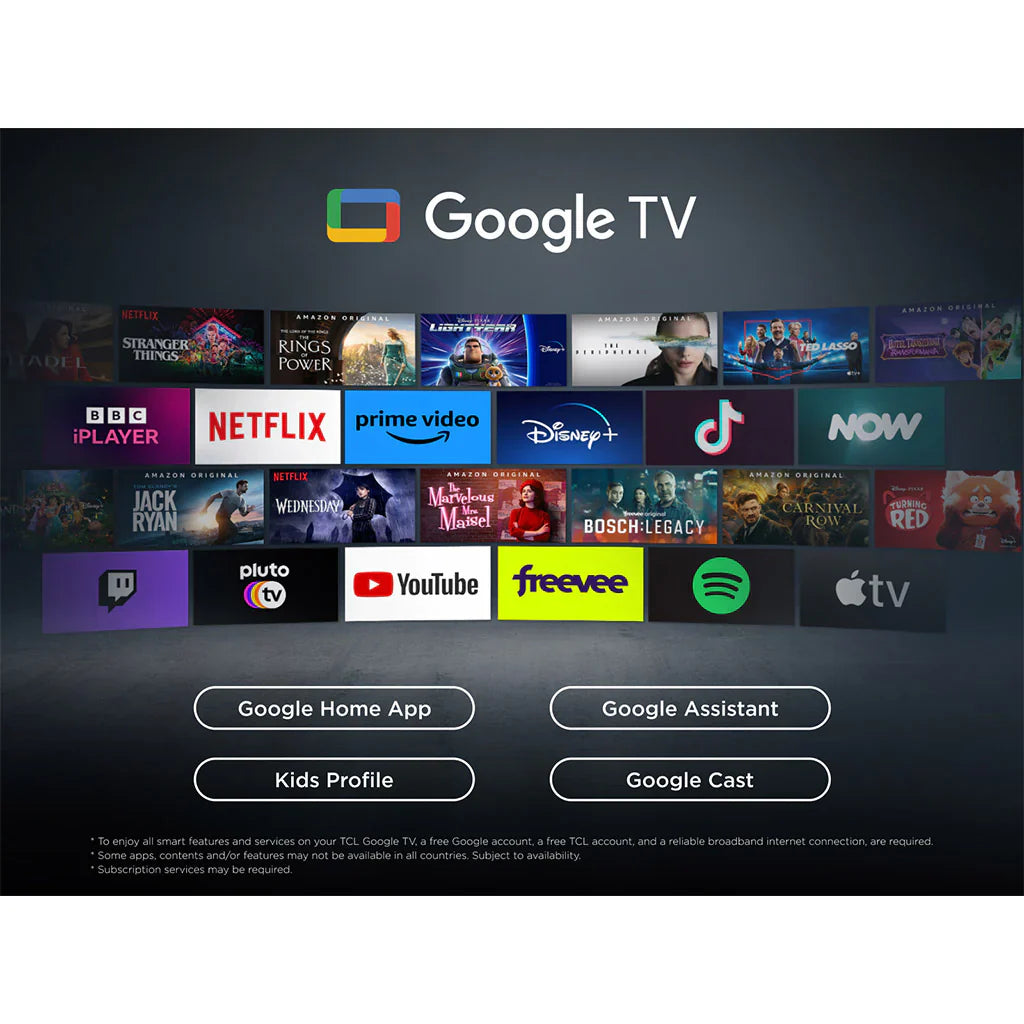 TCL 55C6KS-UK 55 Inch C6KS Premium 4K Ultra HD HDR QD-Mini LED Smart TV 2025