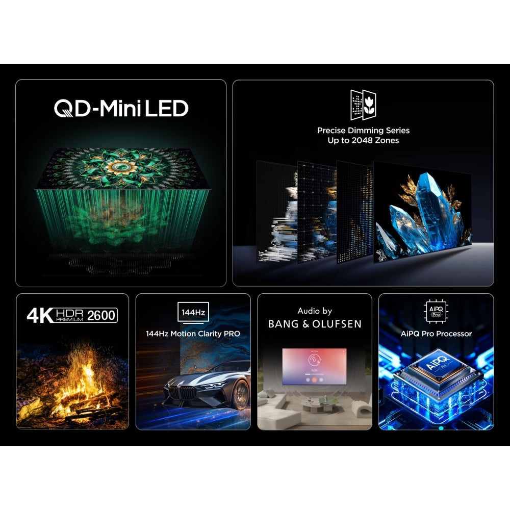 TCL 65Q7C-UK 65 Inch Q7C 4K Ultra HD HDR QD-Mini LED Smart Google TV 2025