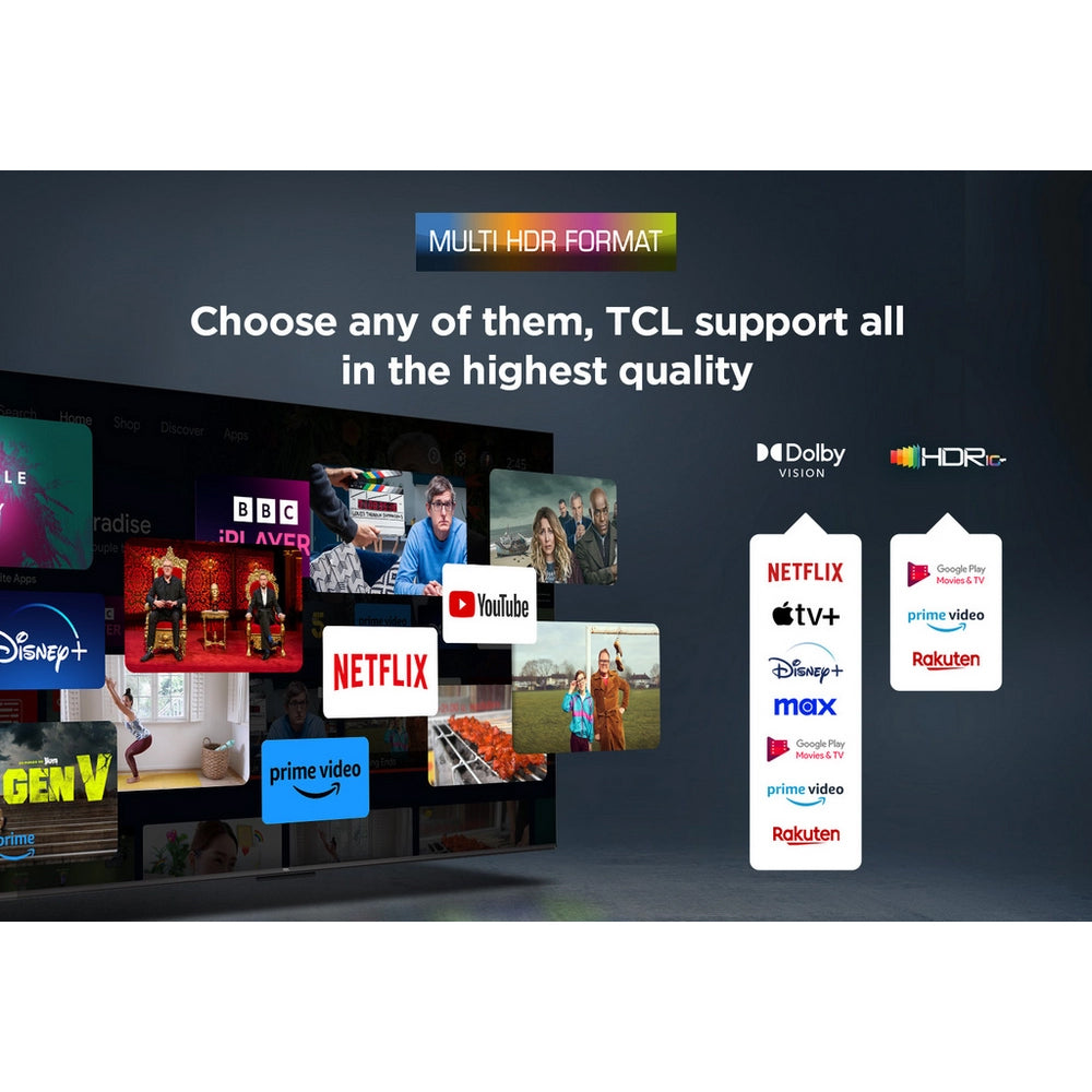 TCL 75V6C-UK 75 Inch V6C 4K Ultra HD HDR Direct LED Smart Google TV 2025